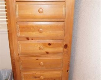Front bedroom tall dresser, pine