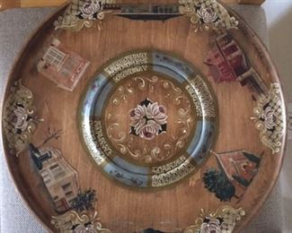 hand painted lazy susan