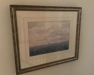 Seascape Watercolor by James Aiken $500