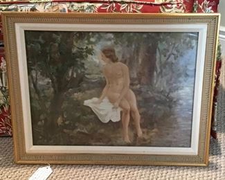 Bather in the Buff by Rudolfs Vitols $1,200