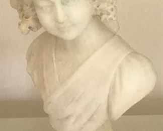 Antique Marble Bust $325 16” high 