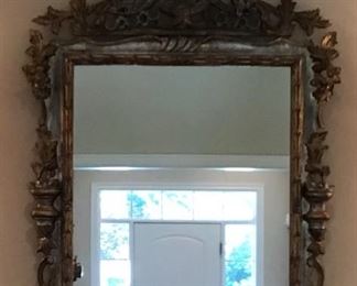 Gorgeous Gilt Wood Mirror, Italian $750