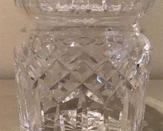 A Cut Crystal Biscuit Jar By Waterford $55