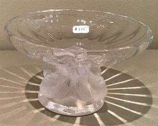 A Lalique Footed Dish $115