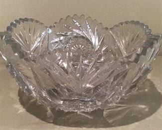 American Brilliant Cut Glass Bowl $48