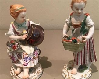 Meissen Porcelain Figurines $395 each 