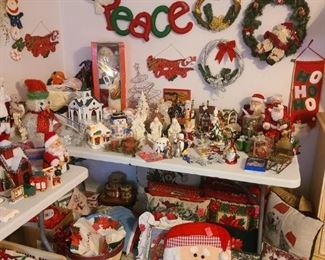 Mix of new, vintage and rare holiday decorations