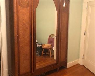 large ornate inlayed wardrobe grown people can hide in this thing