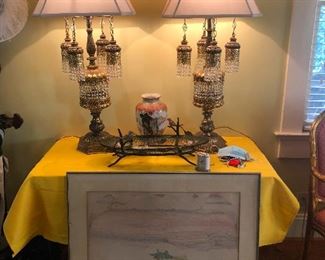 twin lamps look on ominously