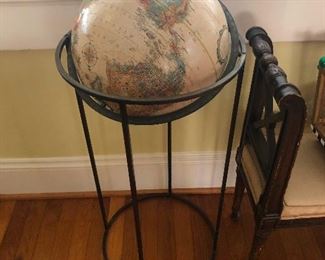 a globe! point out all the places we can't travel to anymore, yay!