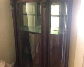 empty antique curio case. Fill it!