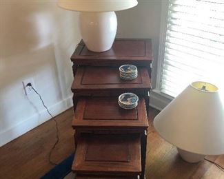 Side table has stuck many tongues out at you