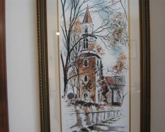 John Haymson signed framed lithograph