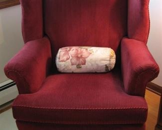 Ethan Allen Wing Chair, corduroy