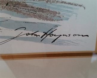 Lithograph, signed John Haymson, Austrian born American artist