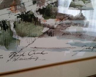 Lithograph, signed John Haymson, Austrian born American artist