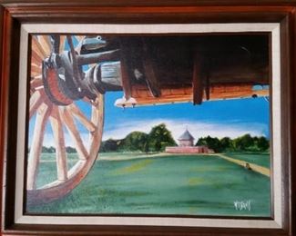 Signed Oil on Canvas framed art