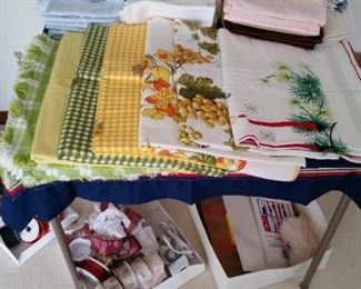 VINTAGE LINENS, DECORATOR RIBBONS