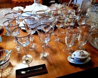 Mikasa "Wheaton" crystal stemware