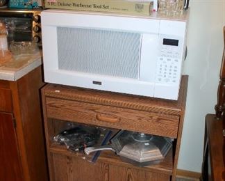 Kenmore microwave, microwave cart