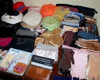 Purses, hats, gloves, wallets, hankies, and more!