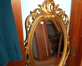 Vintage gold mirror