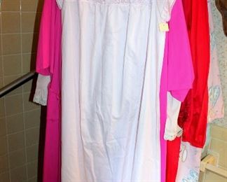 Gorgeous vintage sleepware - Shadowline and other brands - several new with tags. Robes, gowns, slips, pajama sets, and more!