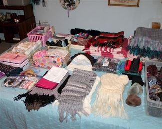 Scarves, hats, ties, blankets, and more!