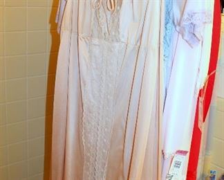 Gorgeous vintage sleepware - Shadowline and other brands - several new with tags. Robes, gowns, slips, pajama sets, and more!