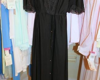 Gorgeous vintage sleepware - Shadowline and other brands - several new with tags. Robes, gowns, slips, pajama sets, and more!