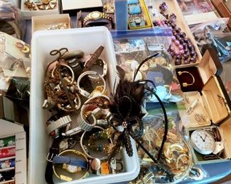 Tons of costume jewelry!