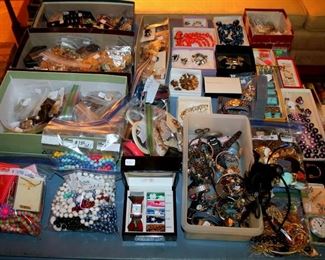 Tons of costume jewelry!