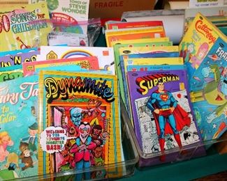 Vintage coloring books - many never used!