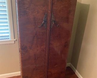 Burl wood armoire. So pretty!