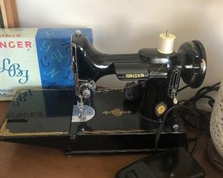 Singer Featherweight sewing machine, c. 1950’s.