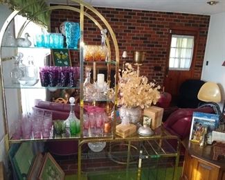 Driftwood Casual hand blown glassware.