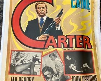 Movie Poster - Get Carter with Michael Caine                       $500