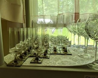 More of the Rosenthal "Linear Smoke" barwear 1963 - 1982.