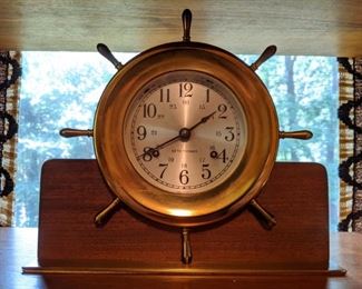 Vintage Seth Thomas  "Helmsman" ship's clock; Div. of General Time, Thomaston, CT.