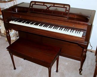 #12 - Cable-Nelson Spinet Piano with Bench