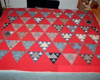 #17 - Vintage Red Diamond Quilt