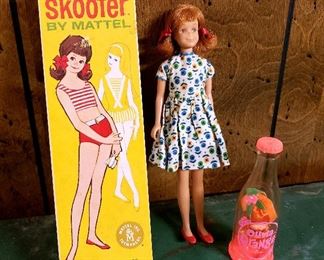 #34 - 1960's Mattel Dolls - Skooter & Olivia Orange