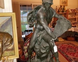 Emile Picault spelter figure