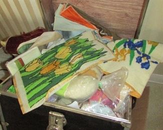 Crafting, needlepoint and embroidery