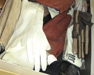 Vintage leather gloves