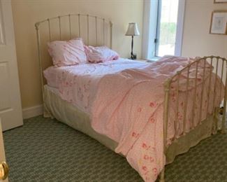 Vintage Metal Framed Twin Bed