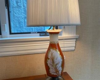 Red and White Leaf Lamp