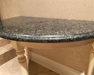 Cut Granite Side Table