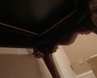 Intricate Cherry Wood Entryway Table