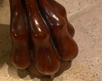Intricate Cherry Wood Entryway Table